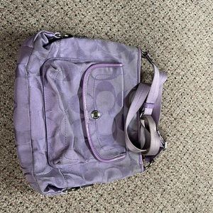 Coach purple cross body or should purse